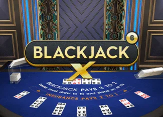 Blackjack X 6 - Azure - QUEENBET138